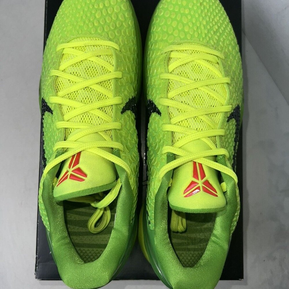Nike Kobe 6 Protro Grinch 2020 size 10 CW2190-300 OG VI Green Retro - Picture 9 of 9